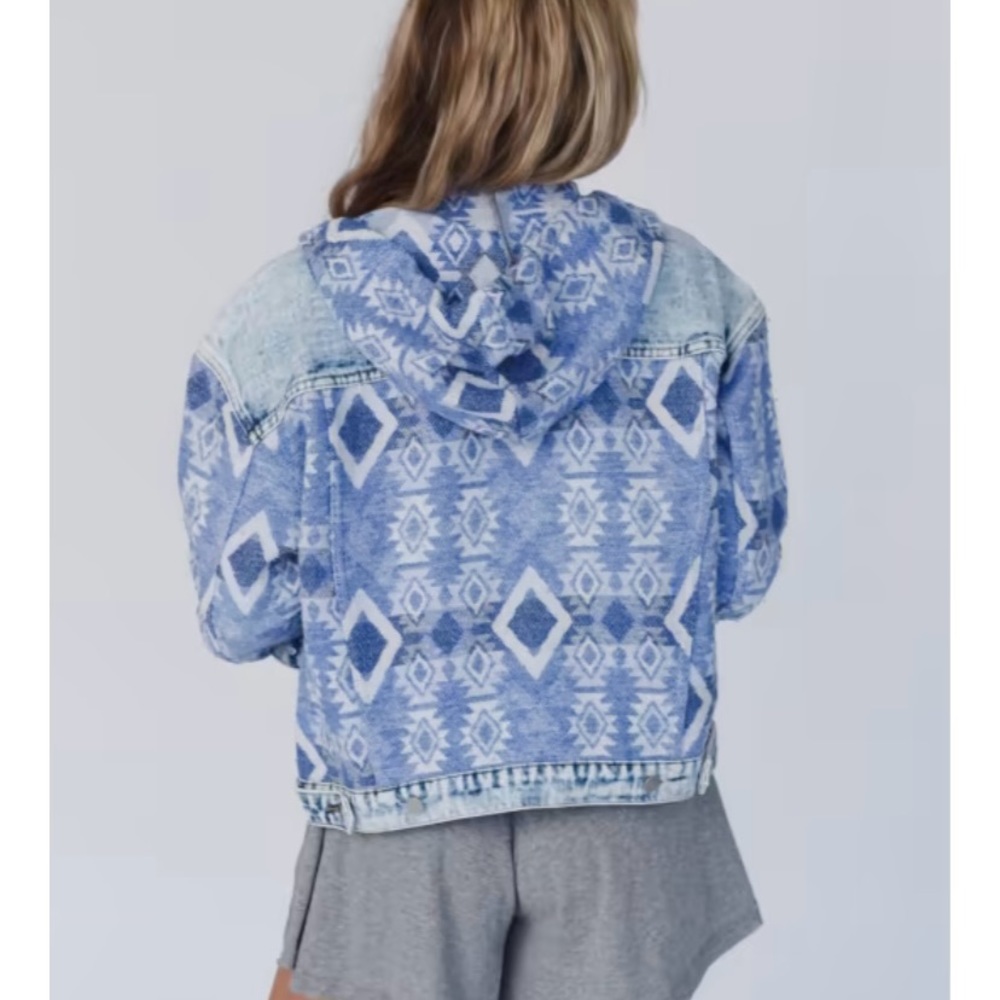 Aztec Denim Jacket from Three Bird Nest